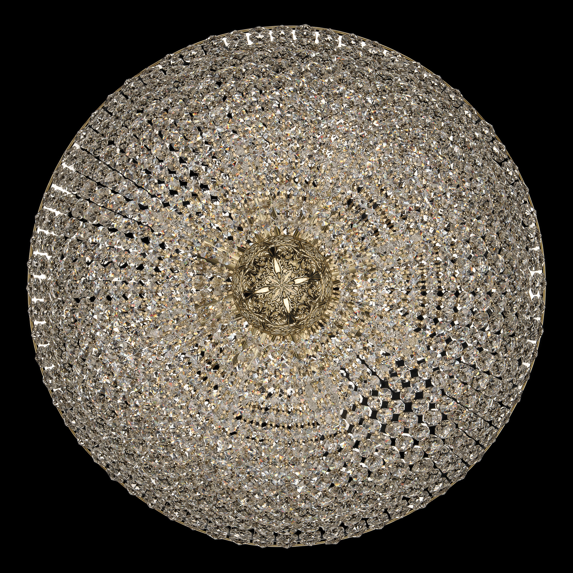 Люстра потолочная хрустальная Bohemia Crystal 19151/80IV G